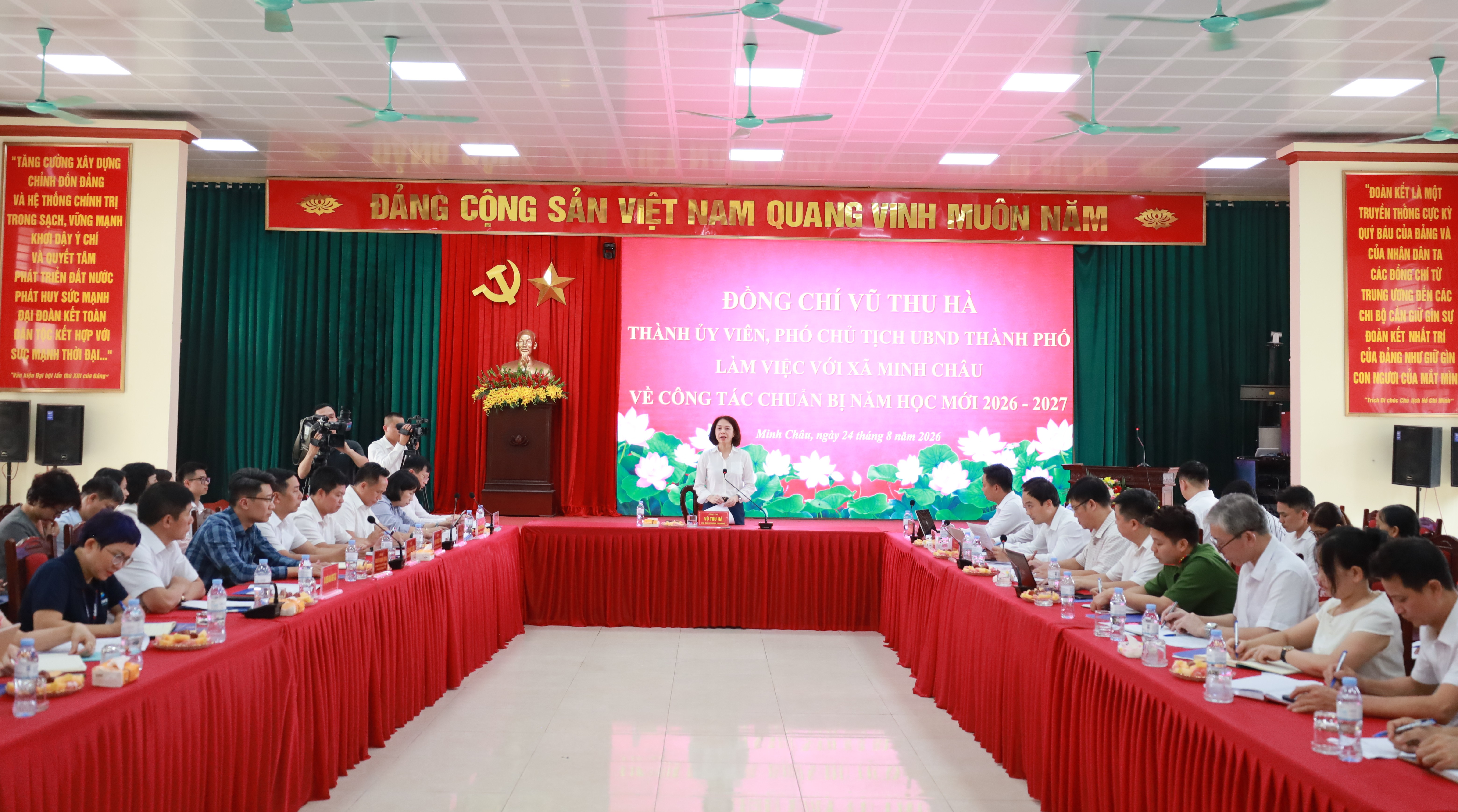 Xã Minh Châu chuẩn bị vận hành cấp THPT lần đầu tiên