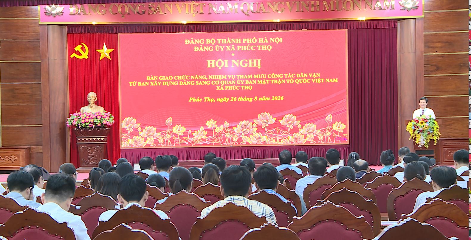 Xã Phúc Thọ kiện toàn đầu mối cơ quan tham mưu về công tác dân vận, đưa công tác dân vận ngày càng gần dân, sát cơ sở