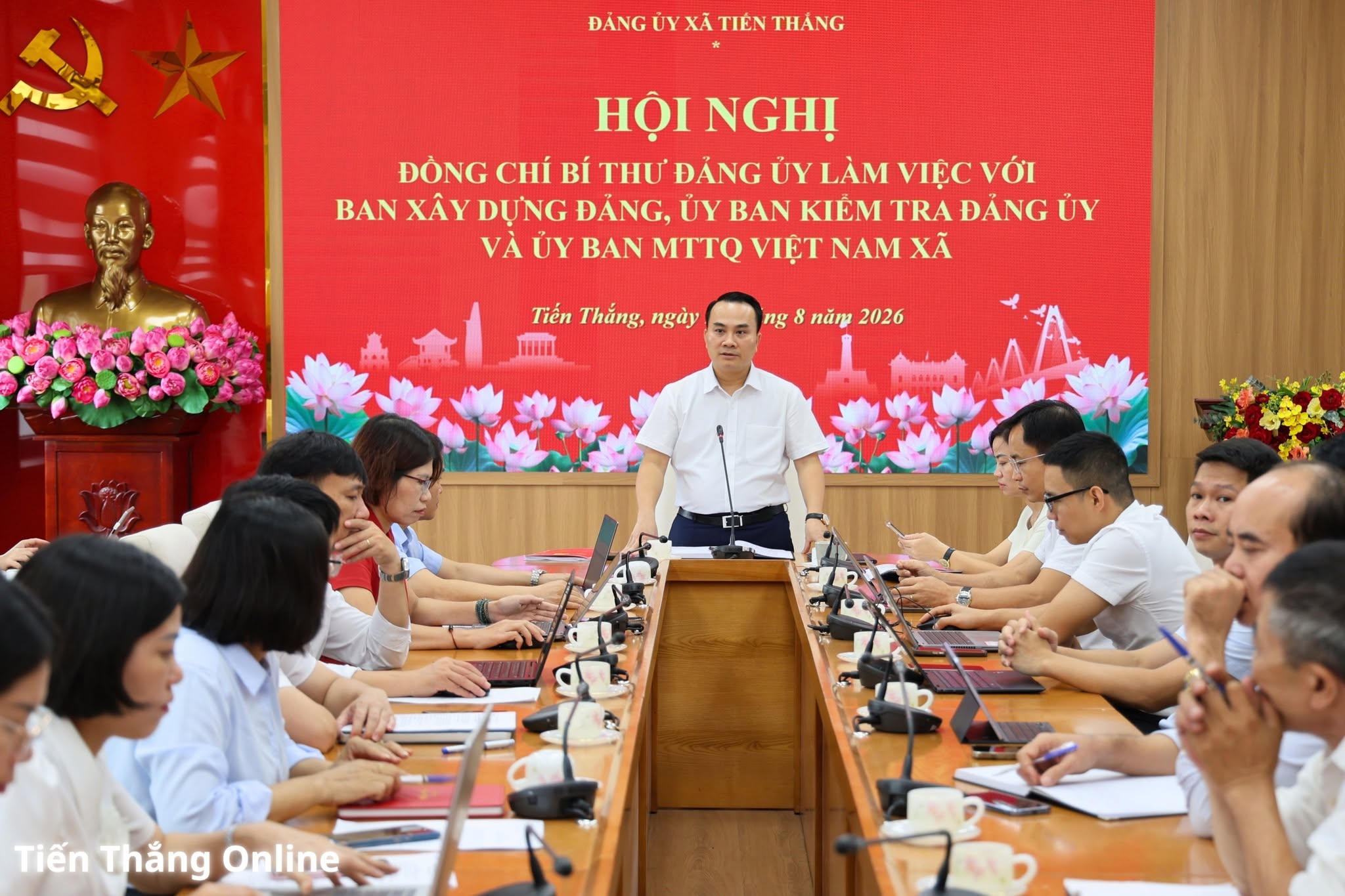 Xã Tiến Thắng siết trách nhiệm tham mưu, đưa công tác xây dựng Đảng sát hơn với cơ sở