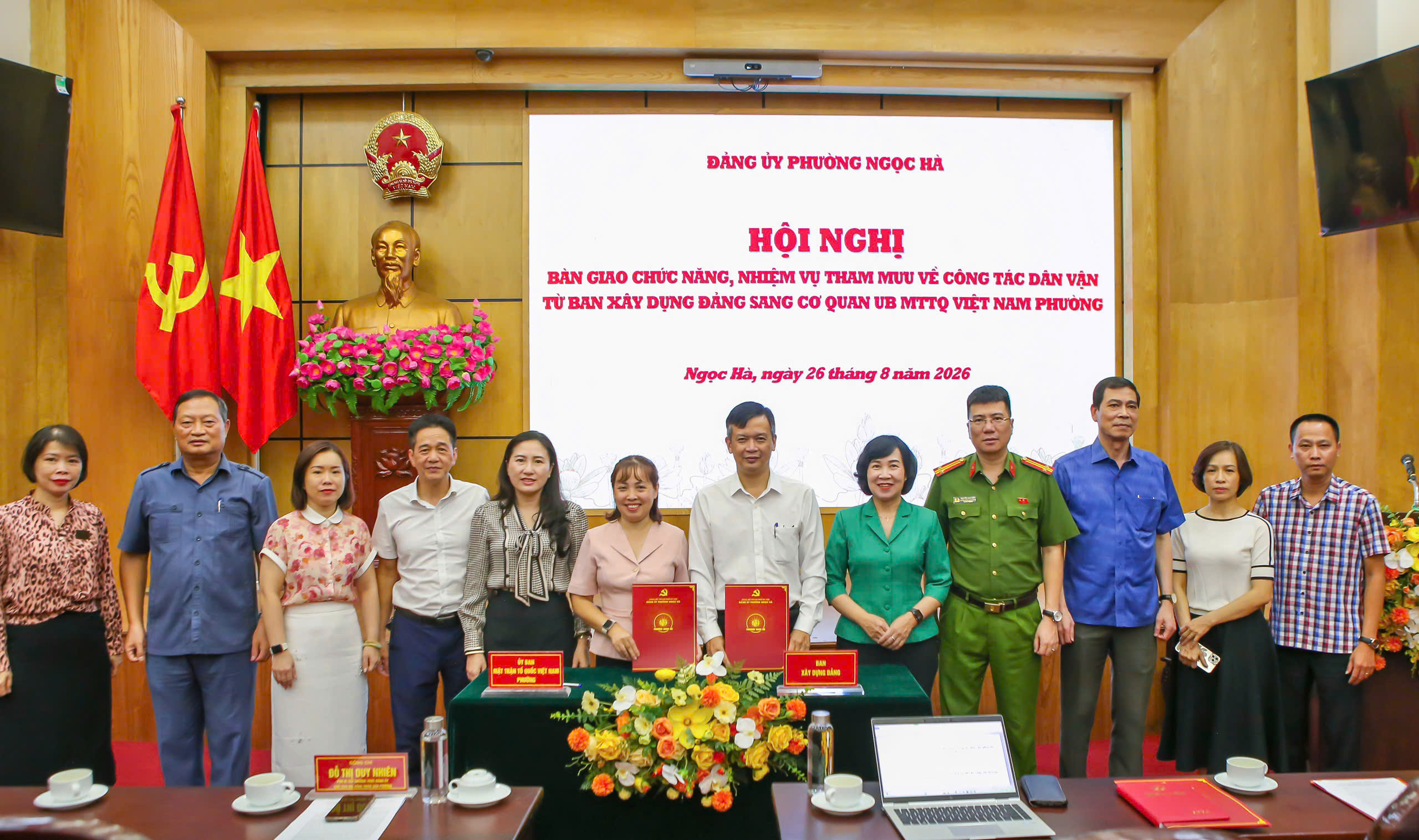 Phường Ngọc Hà chuyển giao nhiệm vụ công tác dân vận, hướng mạnh về cơ sở, gần dân, sát dân