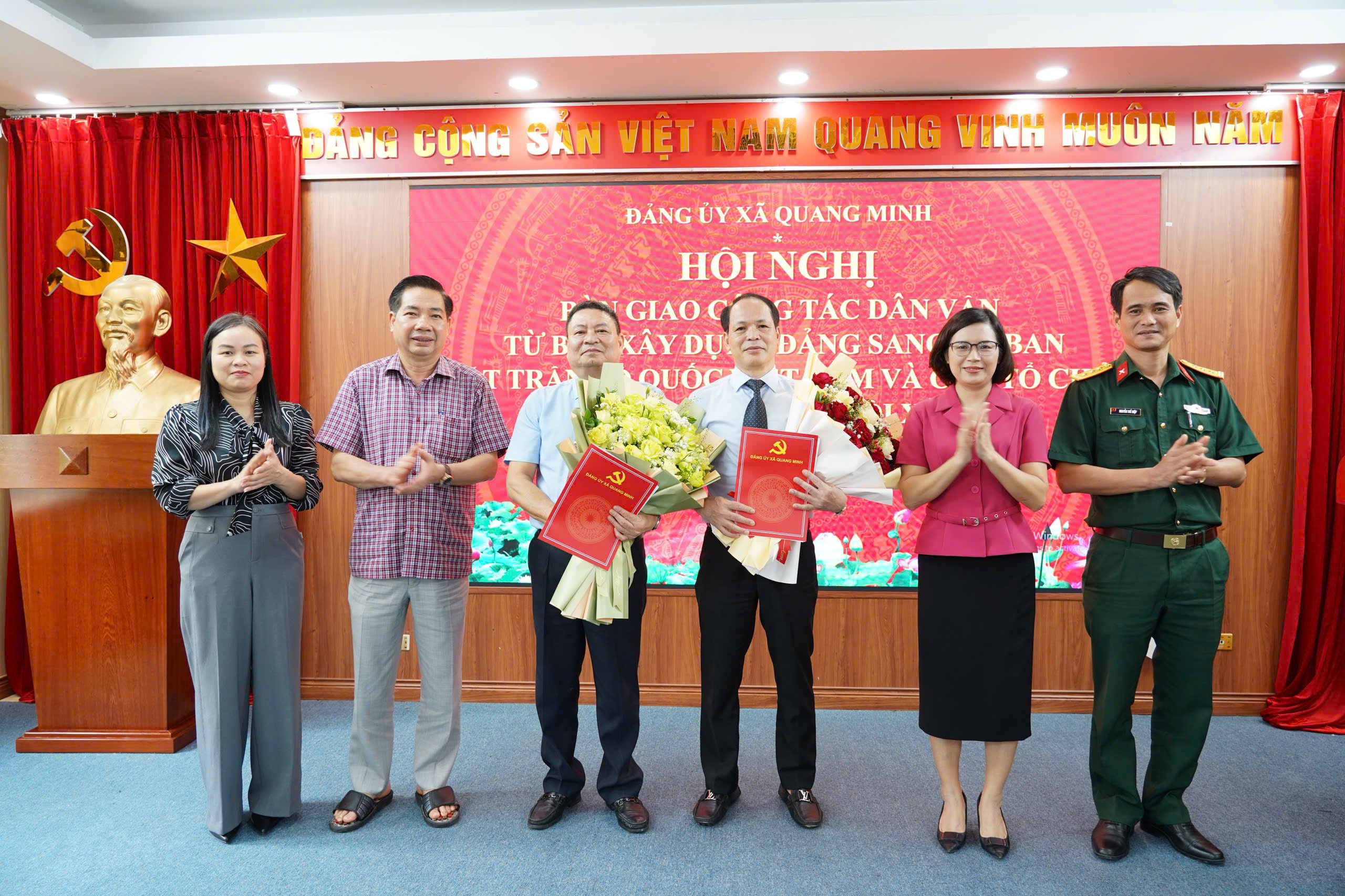 Xã Quang Minh chuyển giao công tác dân vận, hướng mạnh hoạt động về cơ sở