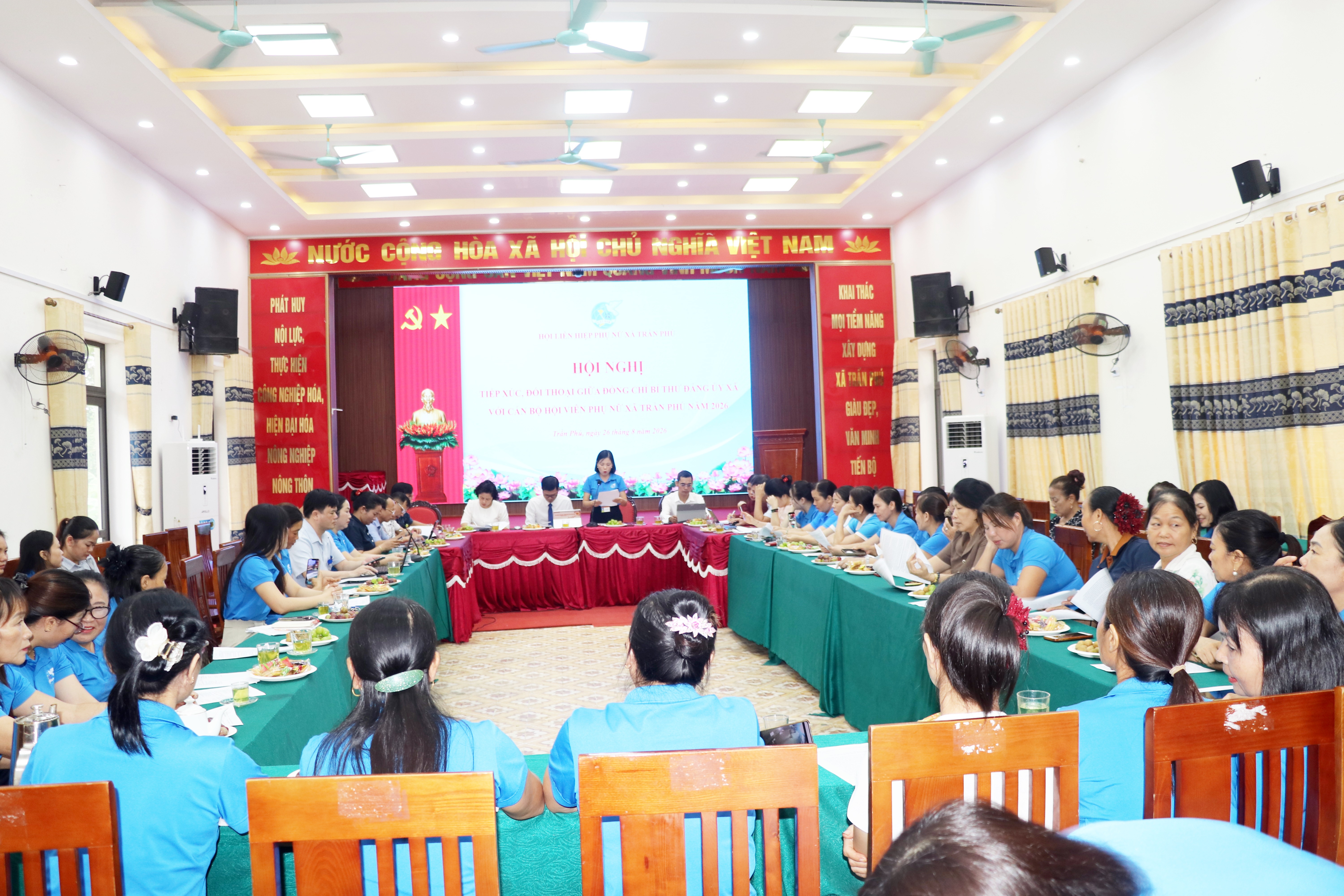 Xã Trần Phú đối thoại, đồng hành cùng phụ nữ trong phát triển kinh tế và chuyển đổi số