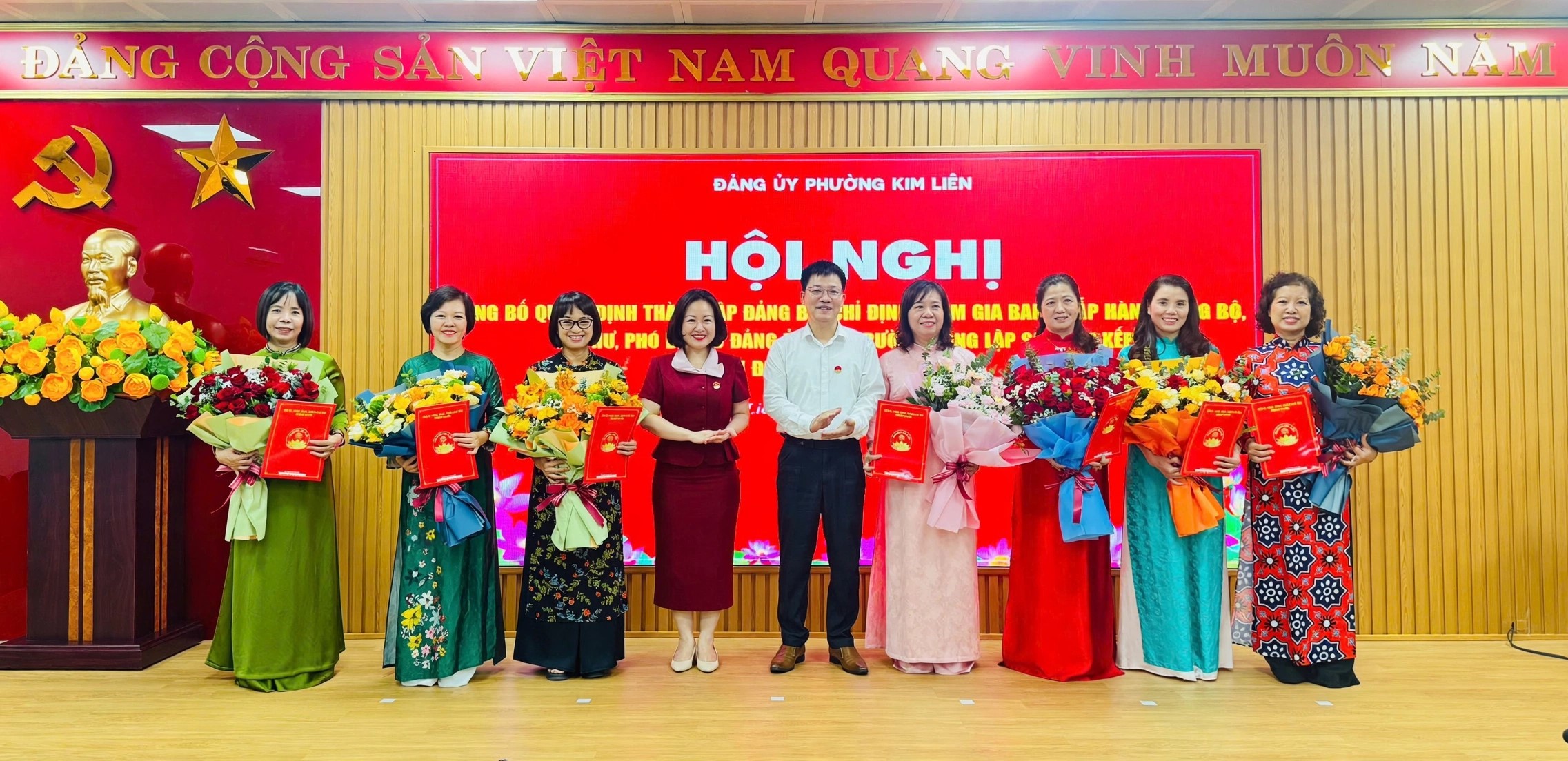 Phường Kim Liên kiện toàn 6 Đảng bộ trường học, tăng sức mạnh lãnh đạo sau sắp xếp
