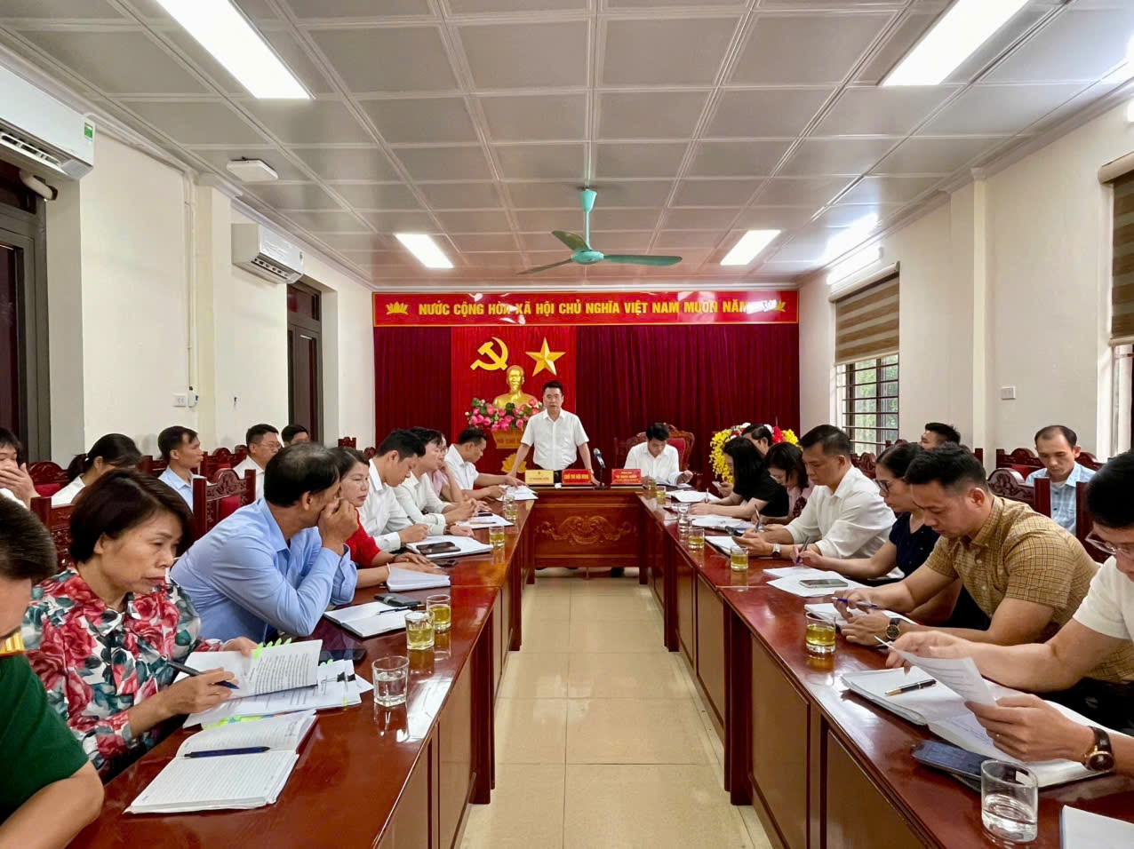 Xã Hát Môn tăng tốc thu ngân sách, giải ngân đầu tư công và giải phóng mặt bằng