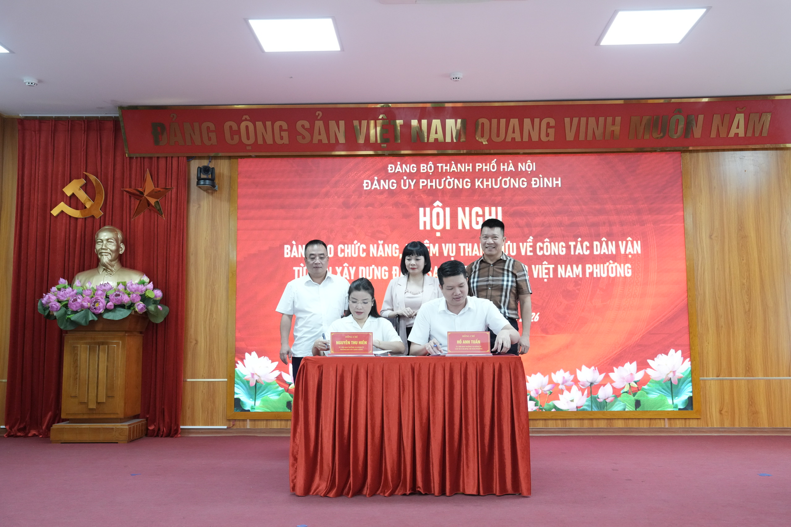 Phường Khương Đình kiện toàn công tác dân vận, bảo đảm “rõ việc, rõ trách nhiệm”