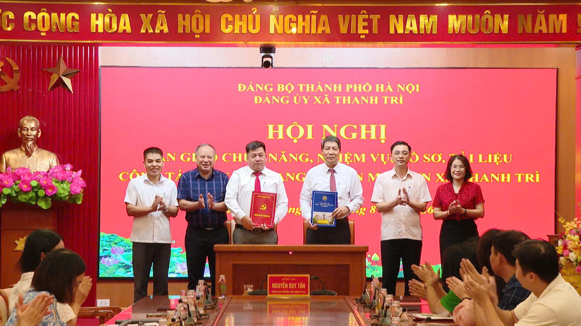 Xã Thanh Trì chuyển giao công tác dân vận, bảo đảm nhiệm vụ liền mạch và sát cơ sở