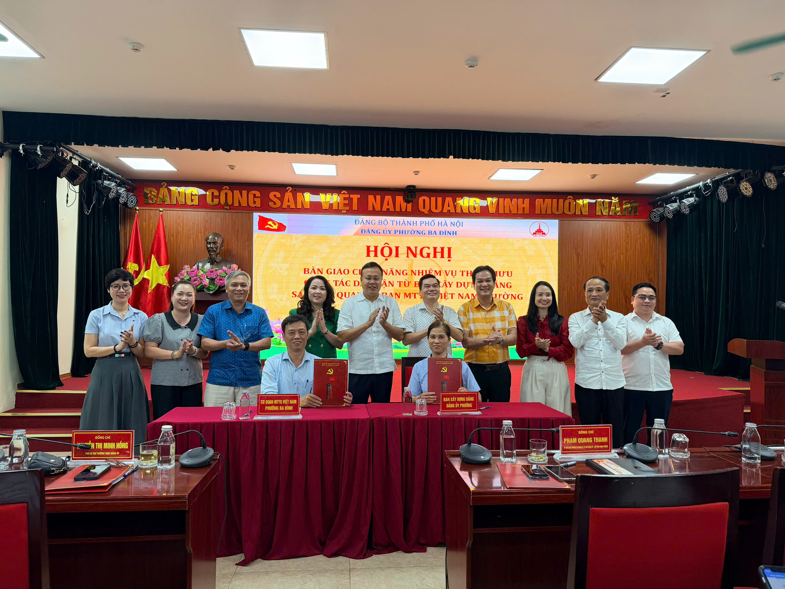 Phường Ba Đình kiện toàn đầu mối công tác dân vận, bảo đảm nhiệm vụ thông suốt