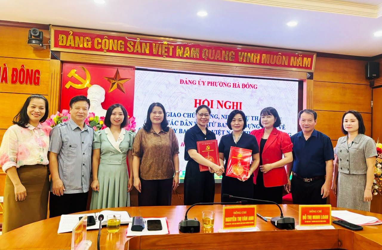 Phường Hà Đông kiện toàn đầu mối công tác dân vận, bảo đảm nhiệm vụ thông suốt từ cơ sở