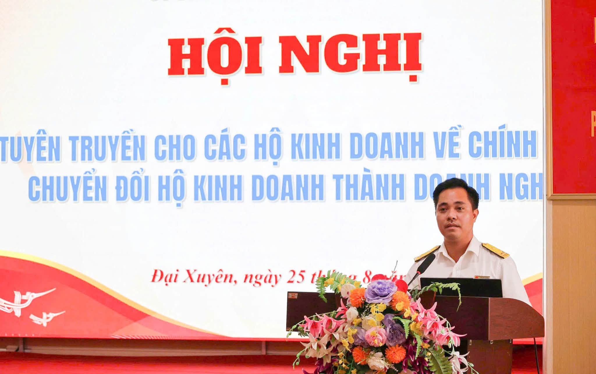 Xã Đại Xuyên đồng hành cùng hộ kinh doanh chuyển đổi mô hình, thích ứng kinh tế số