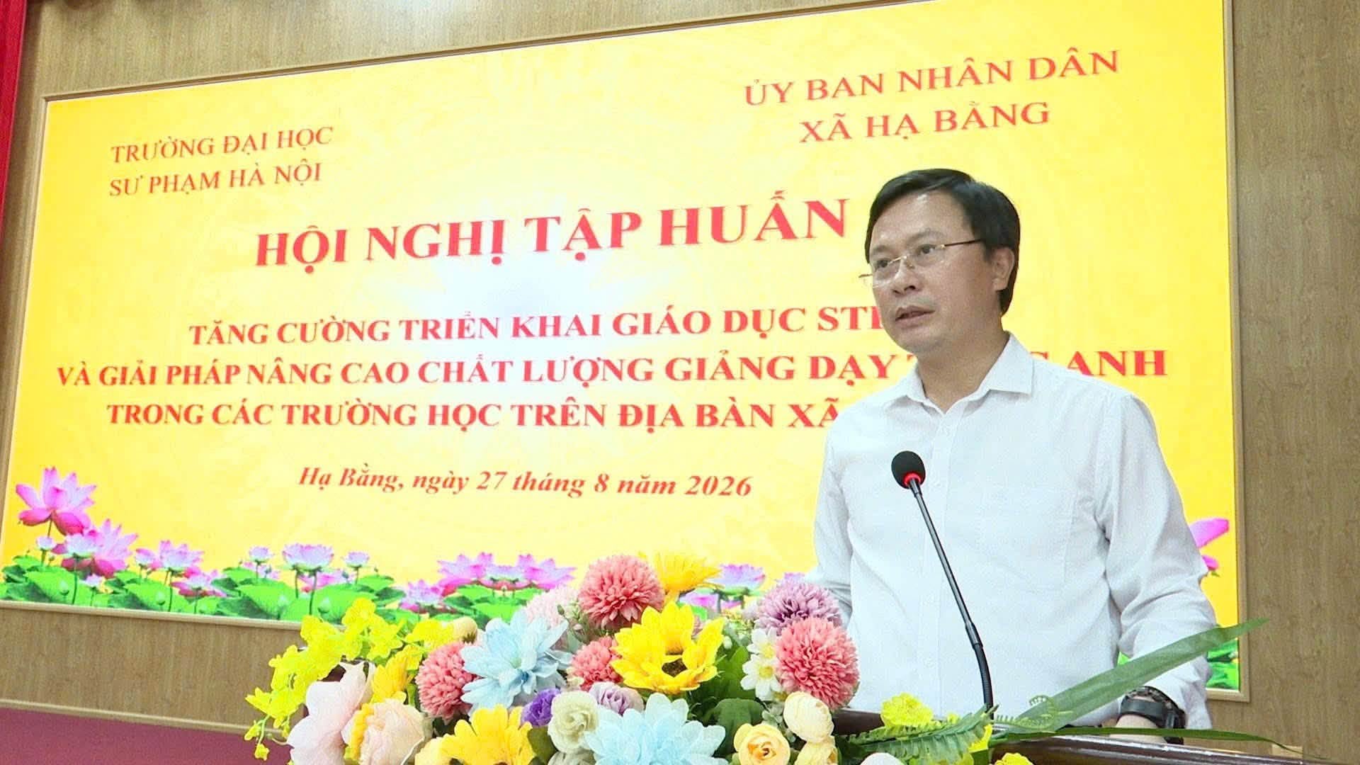 Xã Hạ Bằng thúc đẩy giáo dục STEM, định hướng đưa tiếng Anh thành ngôn ngữ thứ hai trong trường học