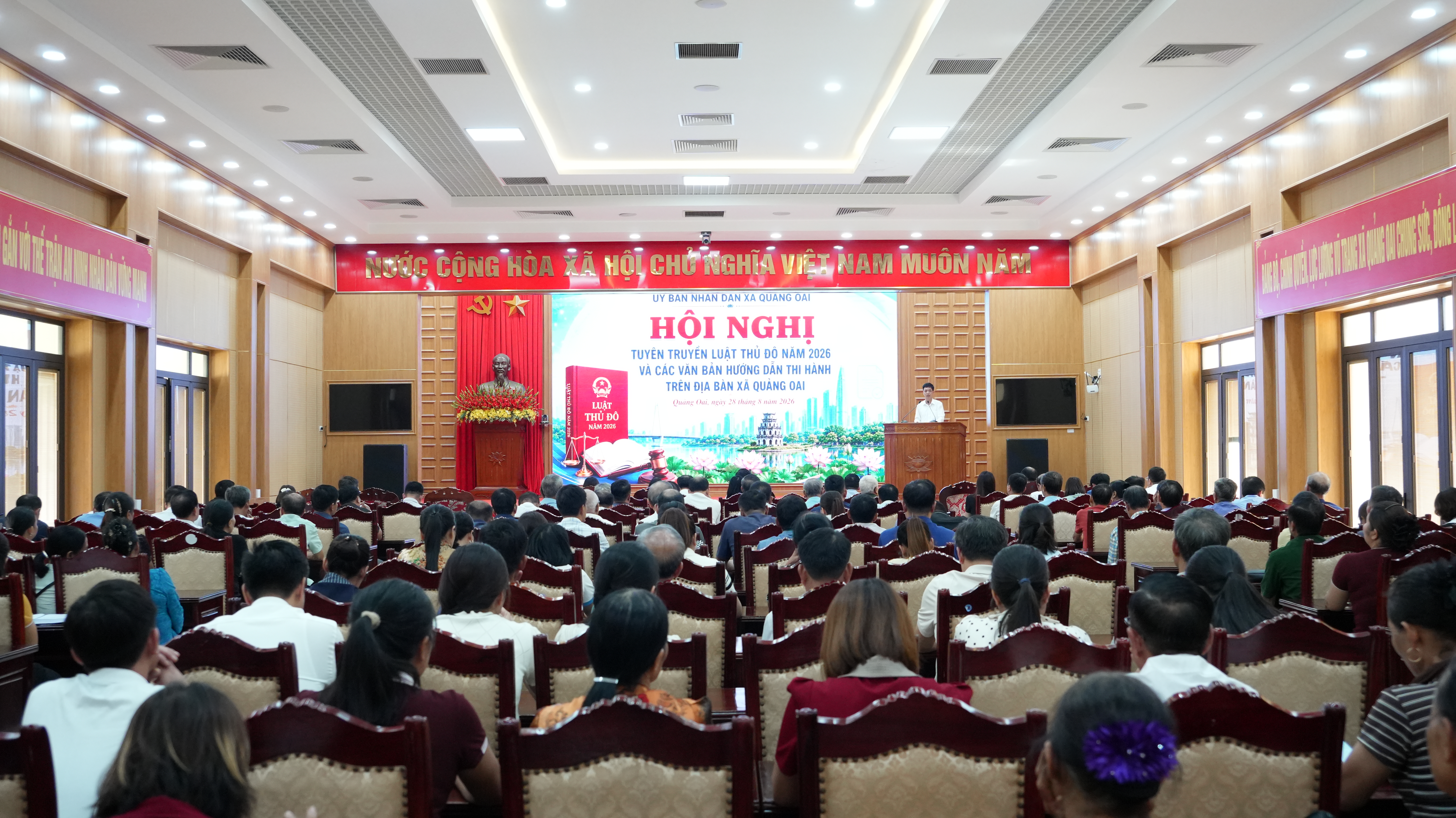 Xã Quảng Oai tuyên truyền Luật Thủ đô năm 2026, đưa các cơ chế mới vào thực tiễn