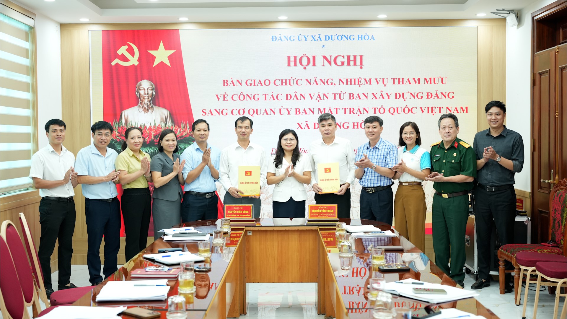 Xã Dương Hòa kiện toàn đầu mối công tác dân vận, tăng cường kết nối với nhân dân từ cơ sở