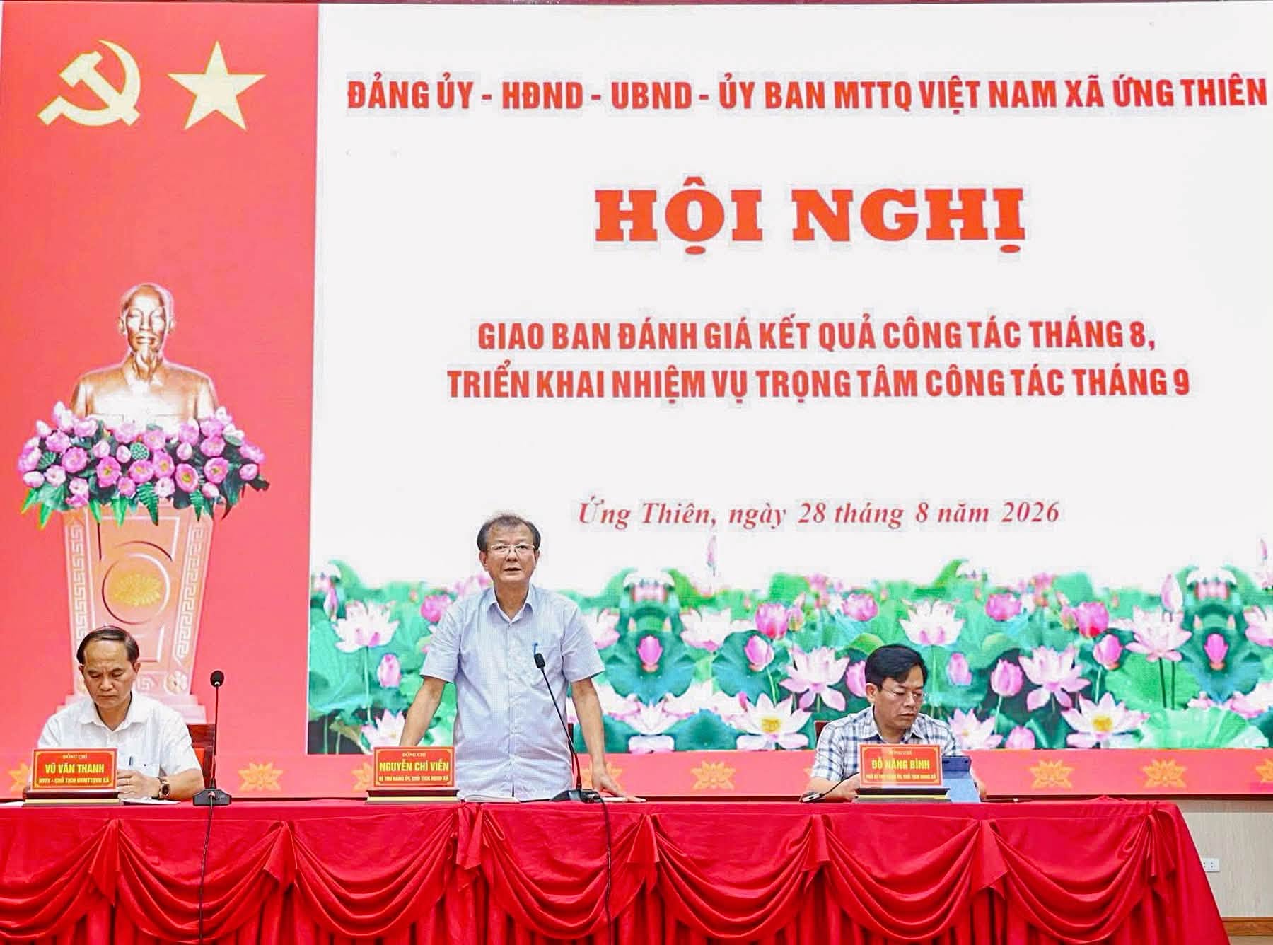 Xã Ứng Thiên siết tiến độ, tập trung tháo gỡ những điểm nghẽn trong thực hiện nhiệm vụ