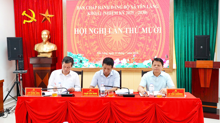 Xã Yên Lãng thống nhất nhiều quyết sách quan trọng về giáo dục và đầu tư công tại Hội nghị Ban Chấp hành Đảng bộ lần thứ Mười
