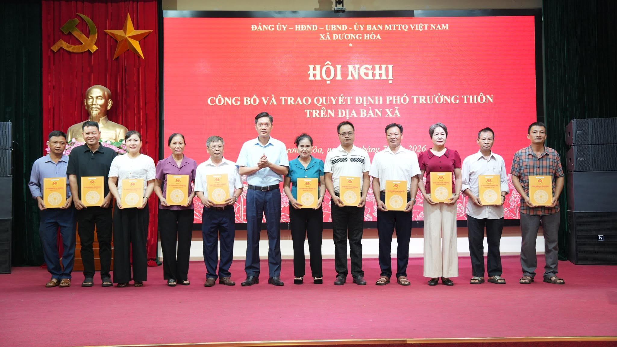 Xã Dương Hòa: Kiện toàn đội ngũ cán bộ thôn, đẩy mạnh sắp xếp trường học và tổ chức đảng theo hướng tinh gọn, hiệu quả