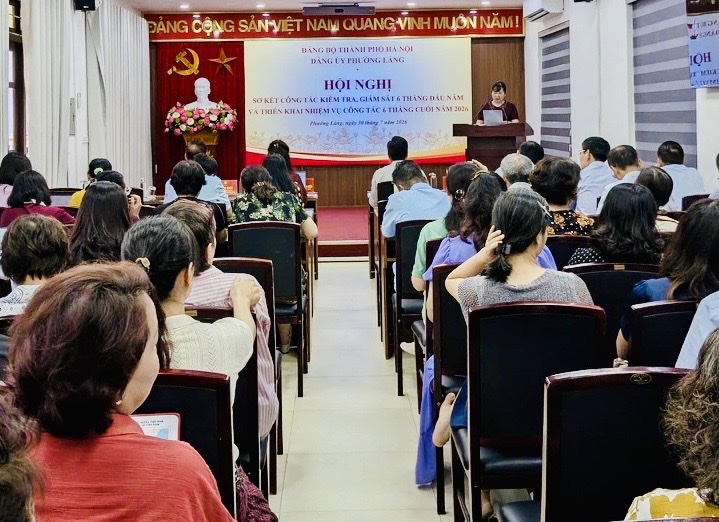 Phường Láng nâng cao hiệu lực công tác kiểm tra, giám sát trong 6 tháng cuối năm 2026