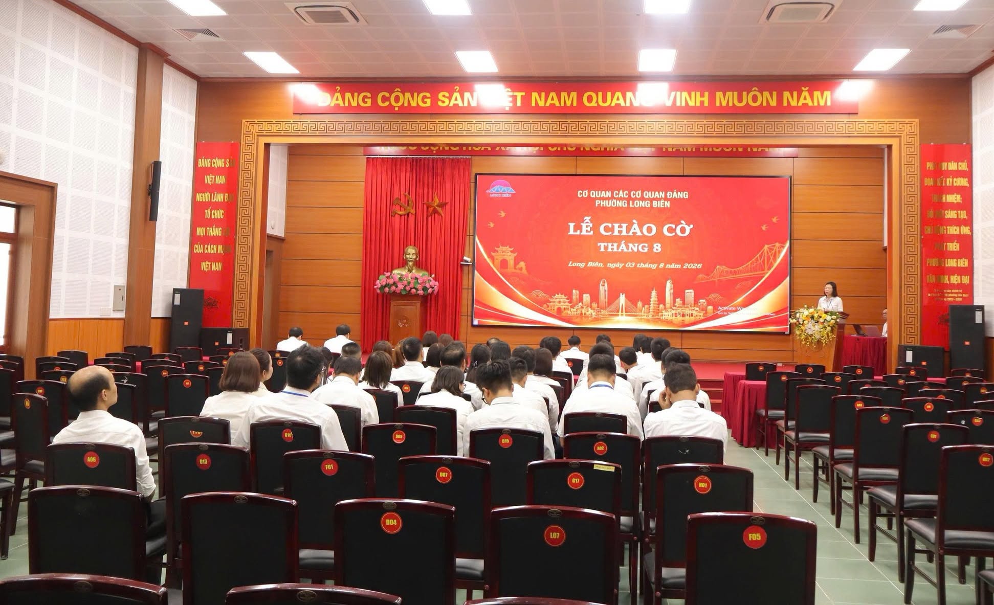 Đảng bộ phường Long Biên: Quyết tâm, bứt phá hoàn thành thắng lợi các nhiệm vụ trọng tâm tháng 8 và năm 2026
