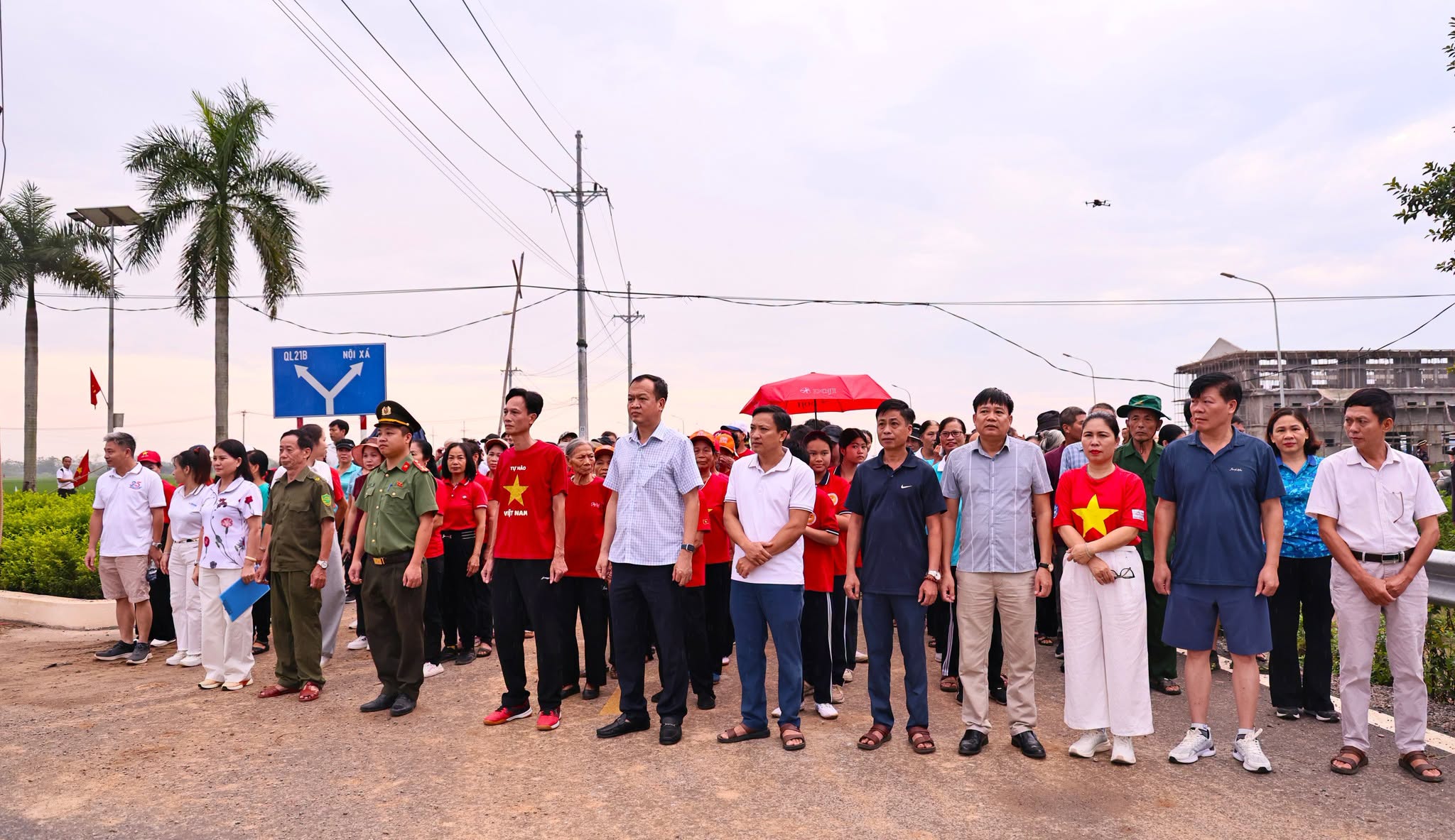 Xã Hòa Xá lan tỏa tinh thần khỏe để dựng xây từ những bước chân cộng đồng