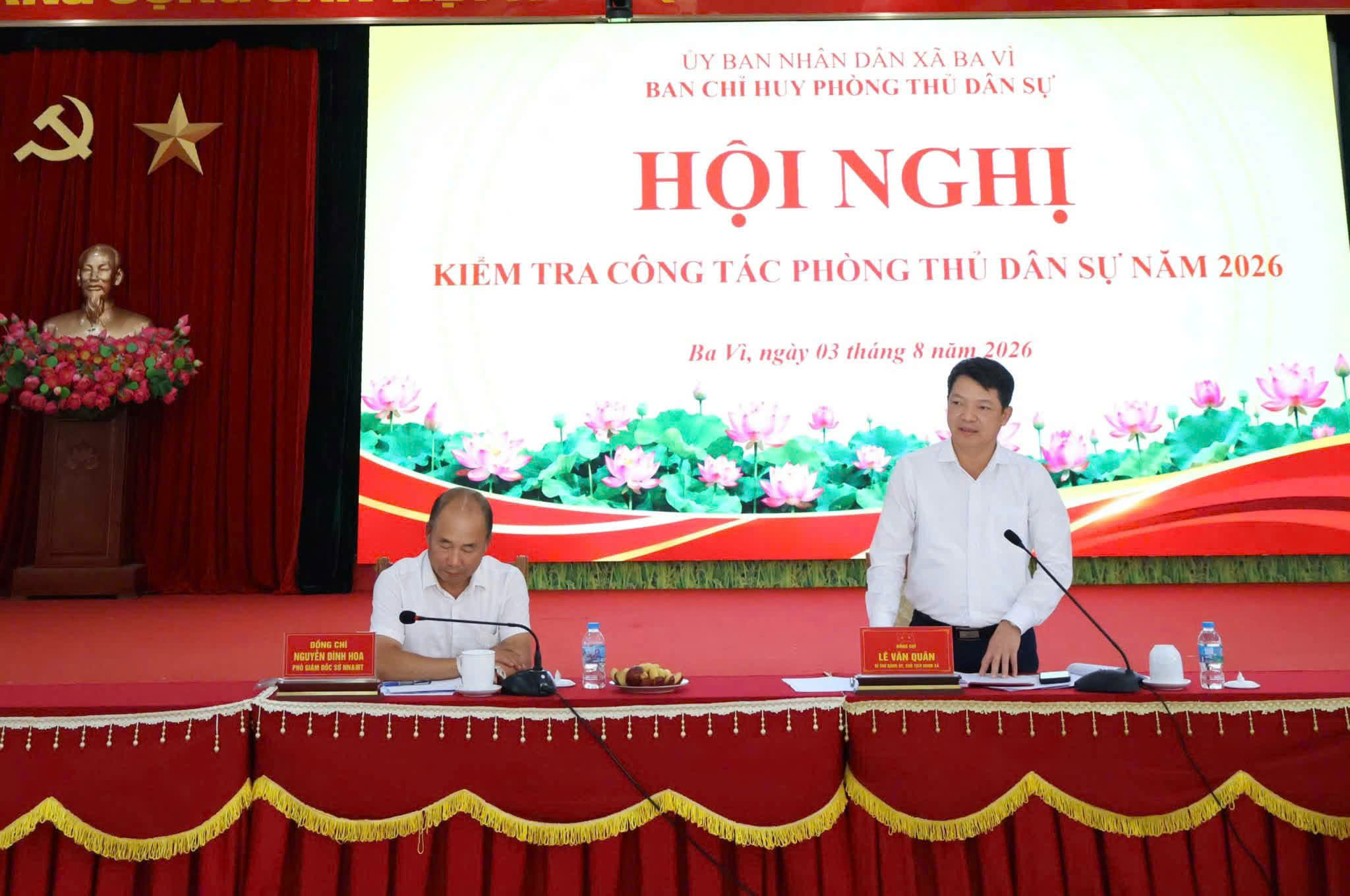 Xã Ba Vì chủ động củng cố thế trận phòng thủ dân sự, sẵn sàng ứng phó cao điểm mùa mưa bão năm 2026