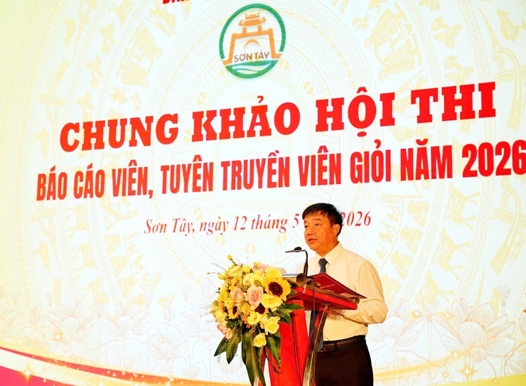 Phường Sơn Tây lựa chọn báo cáo viên xuất sắc tham dự Hội thi cấp cụm thành phố