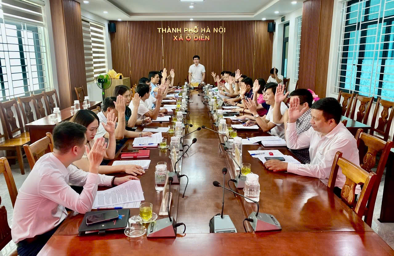 Xã Ô Diên thống nhất Đề án kiện toàn tổ chức đảng trong khối trường học, nâng cao năng lực lãnh đạo sau sắp xếp