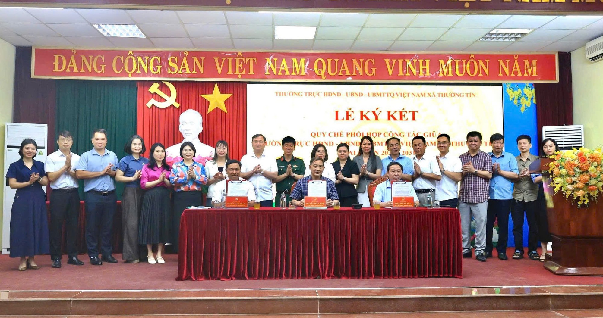 Xã Thường Tín tăng cường phối hợp giữa HĐND, UBND và Ủy ban MTTQ Việt Nam, nâng cao hiệu quả hoạt động của hệ thống chính trị