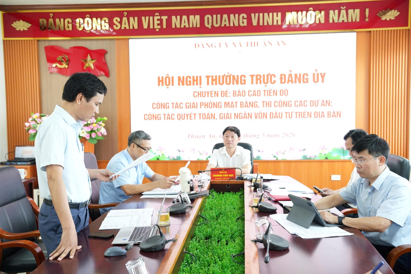 Xã Thuận An siết tiến độ giải phóng mặt bằng, giải ngân đầu tư công và xử lý dứt điểm các tồn tại về đất đai