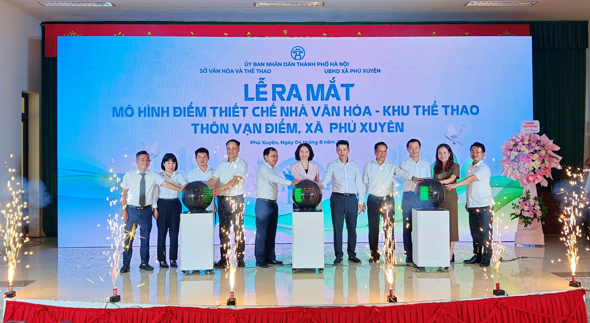 Duy trì vận hành hiệu quả công trình Nhà văn hóa - Khu thể thao cơ sở