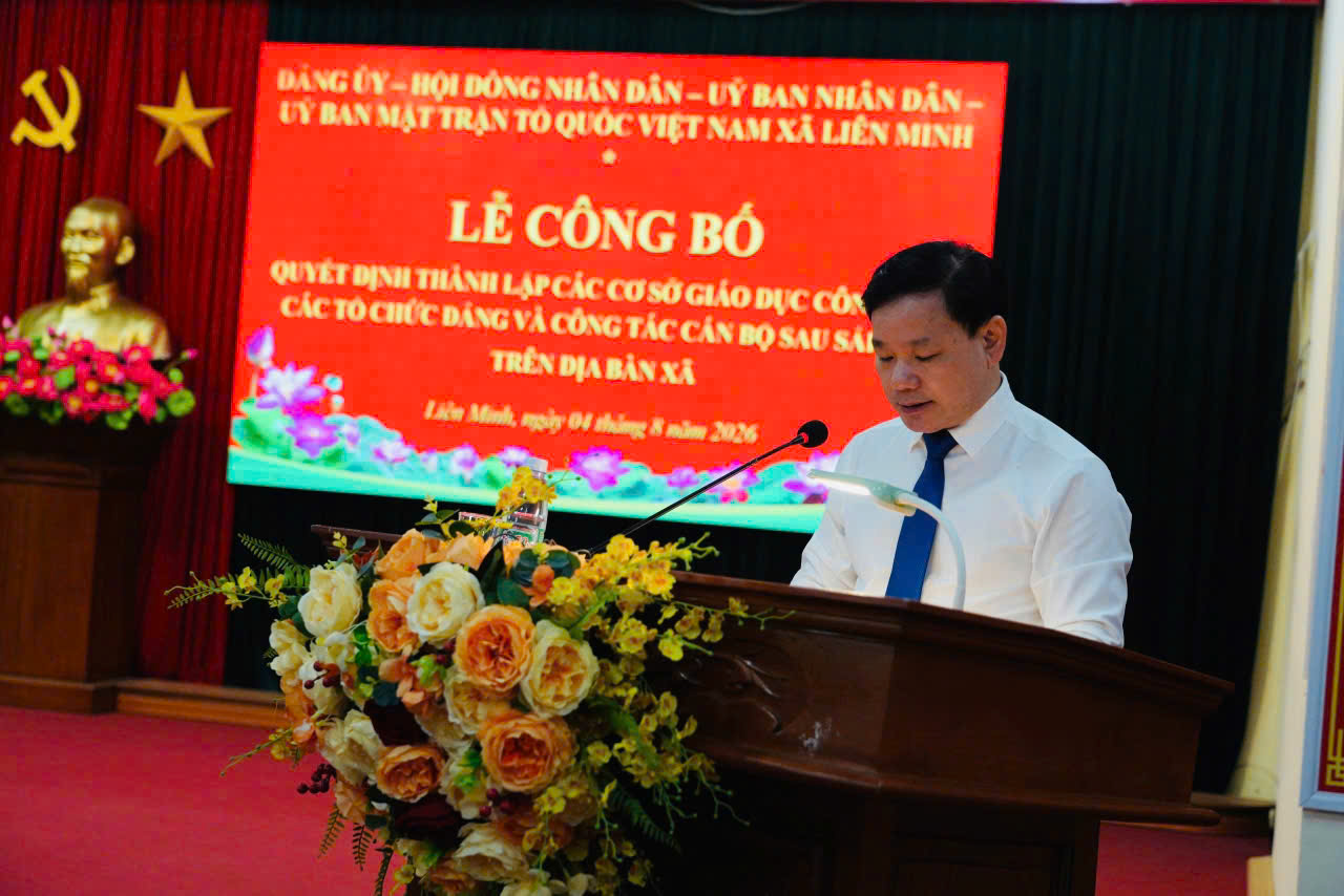 Xã Liên Minh kiện toàn hệ thống trường học và tổ chức đảng, tạo nền tảng nâng cao chất lượng giáo dục
