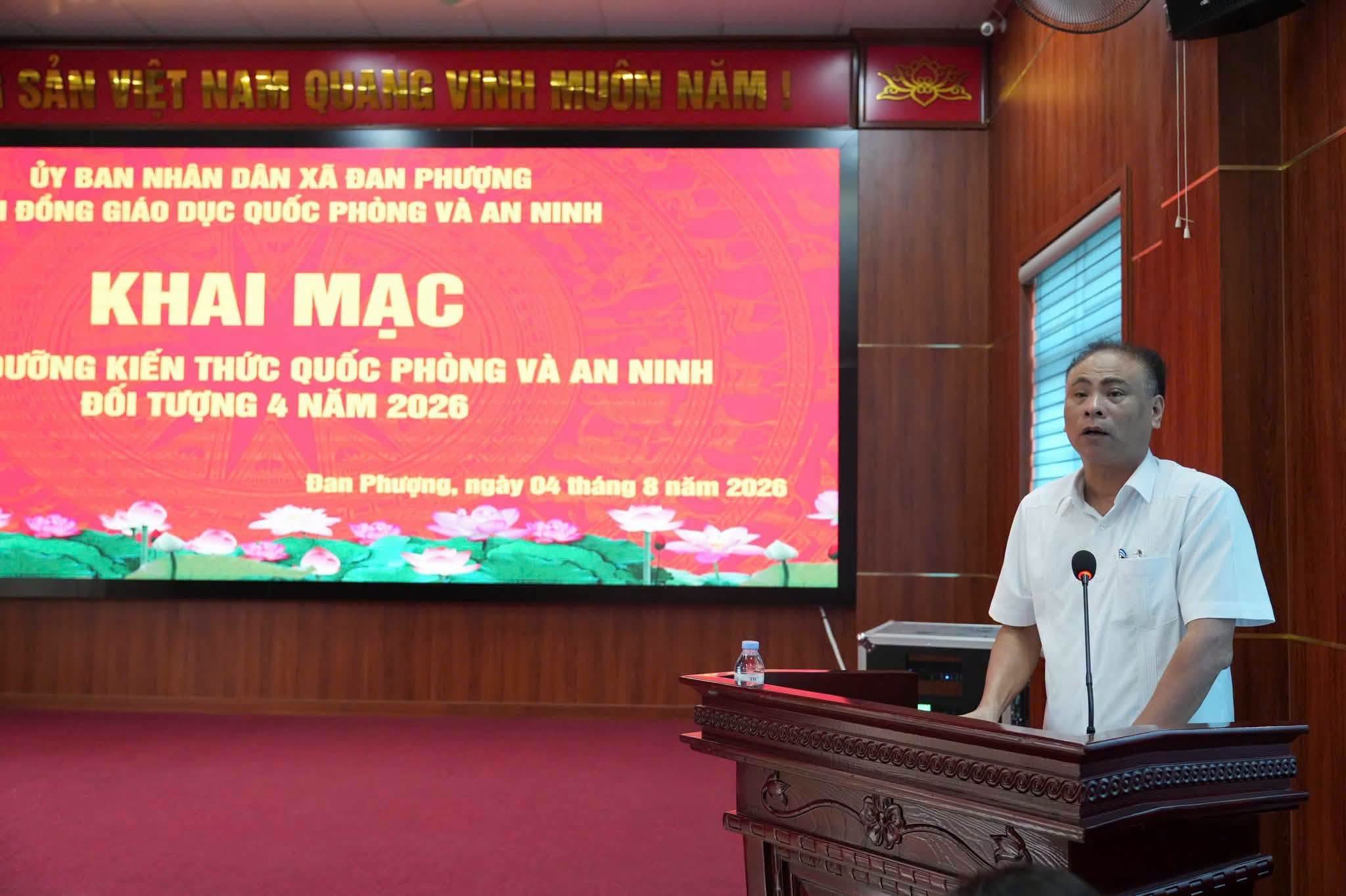 Xã Đan Phượng nâng cao kiến thức quốc phòng, an ninh cho đội ngũ cán bộ, đảng viên đáp ứng yêu cầu nhiệm vụ trong tình hình mới