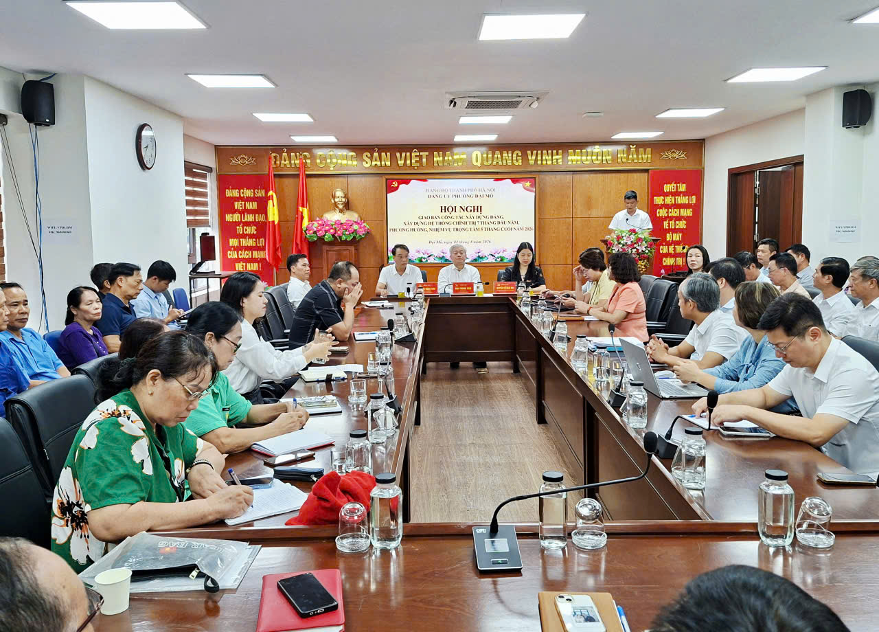 Phường Đại Mỗ siết chặt kỷ cương, quyết liệt thực hiện nhiệm vụ trọng tâm những tháng cuối năm 2026