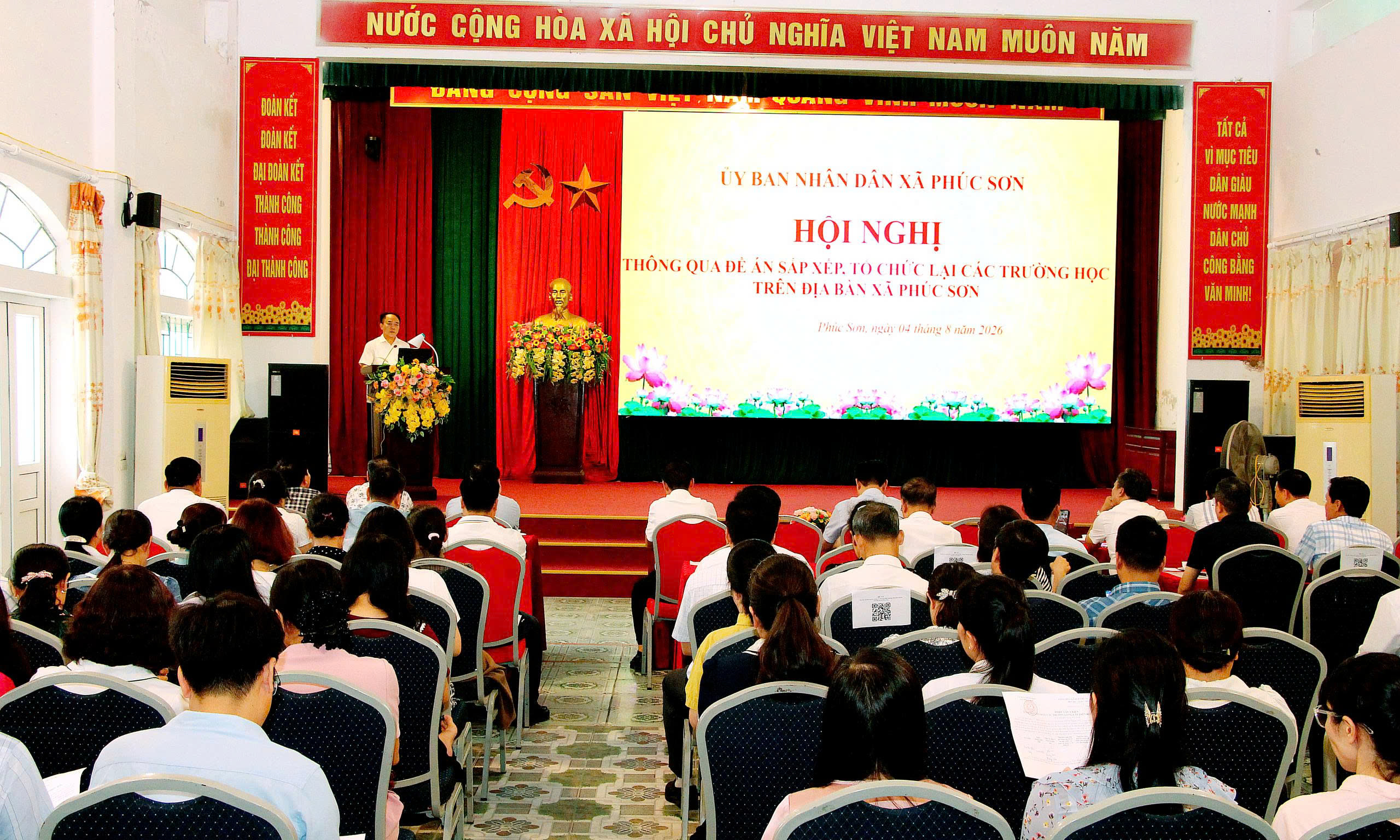 Xã Phúc Sơn hoàn thiện Đề án sắp xếp hệ thống trường công lập, hướng tới nâng cao hiệu quả quản trị giáo dục