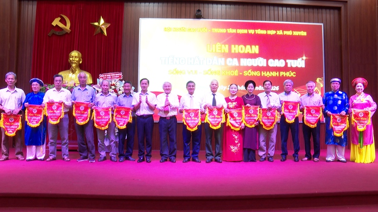 Xã Phú Xuyên lan tỏa giá trị dân ca truyền thống qua Liên hoan Tiếng hát Người cao tuổi năm 2026