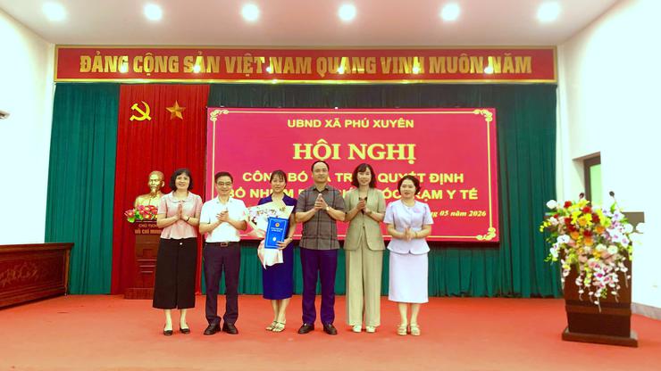 Xã Phú Xuyên kiện toàn lãnh đạo Trạm Y tế, nâng cao chất lượng chăm sóc sức khỏe cơ sở