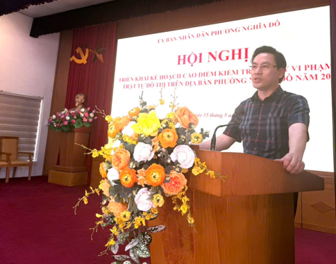 Phường Nghĩa Đô quyết liệt mở đợt cao điểm lập lại trật tự đô thị, xử lý dứt điểm các điểm vi phạm kéo dài