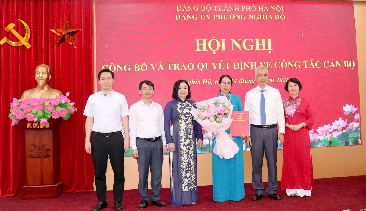 Phường Nghĩa Đô kiện toàn nhân sự Ban Xây dựng Đảng, nâng cao chất lượng tham mưu công tác xây dựng Đảng