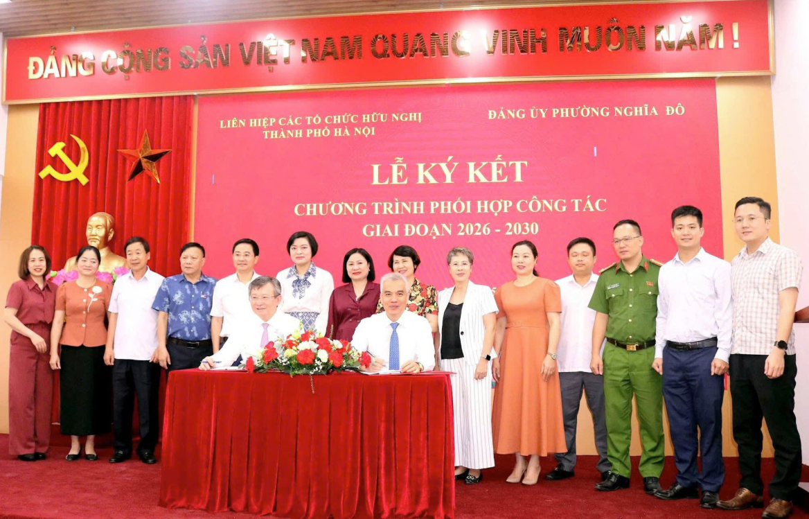 Phường Nghĩa Đô mở rộng hợp tác quốc tế, tăng cường đối ngoại nhân dân giai đoạn 2026-2030