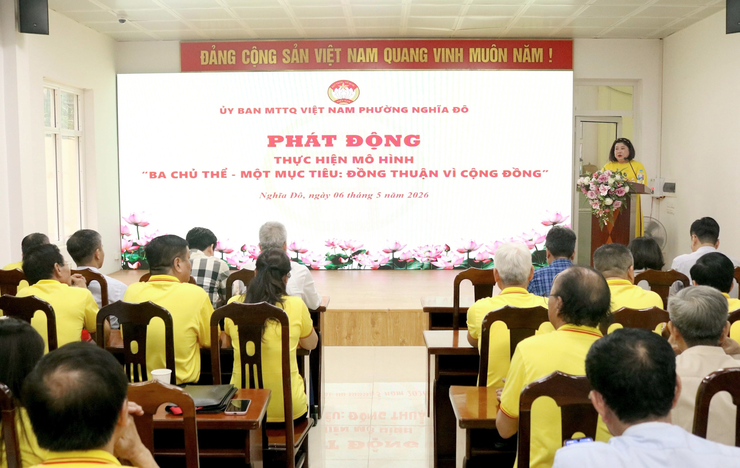 Phường Nghĩa Đô ra mắt mô hình số kết nối Mặt trận - chính quyền - người dân, nâng cao hiệu quả giải quyết kiến nghị từ cơ sở