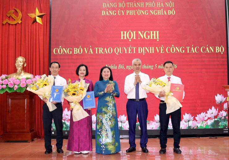 Phường Nghĩa Đô kiện toàn đội ngũ cán bộ, tăng cường nguồn lực thực hiện nhiệm vụ trọng tâm tại cơ sở