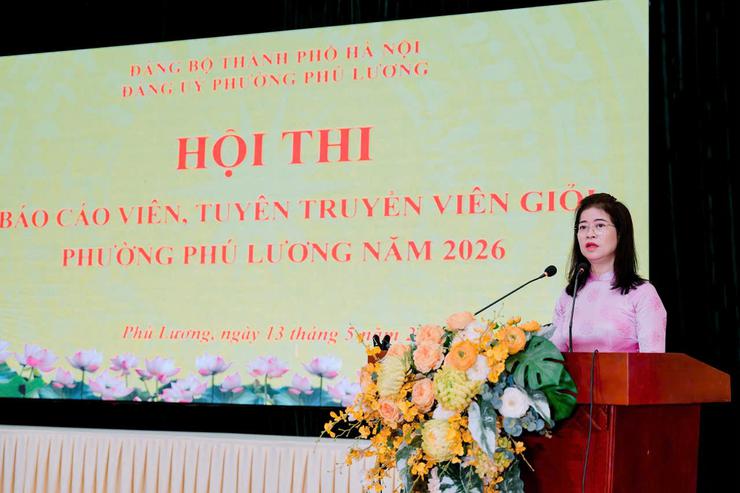 Phường Phú Lương lựa chọn báo cáo viên xuất sắc từ Hội thi tuyên truyền viên giỏi năm 2026