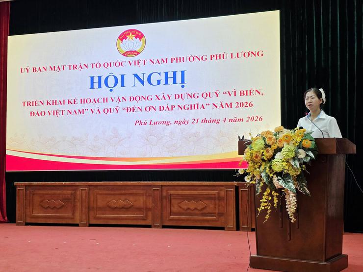 Phường Phú Lương phát động hai quỹ an sinh, hướng mạnh công tác Mặt trận vào nhiệm vụ trọng tâm quý II-2026