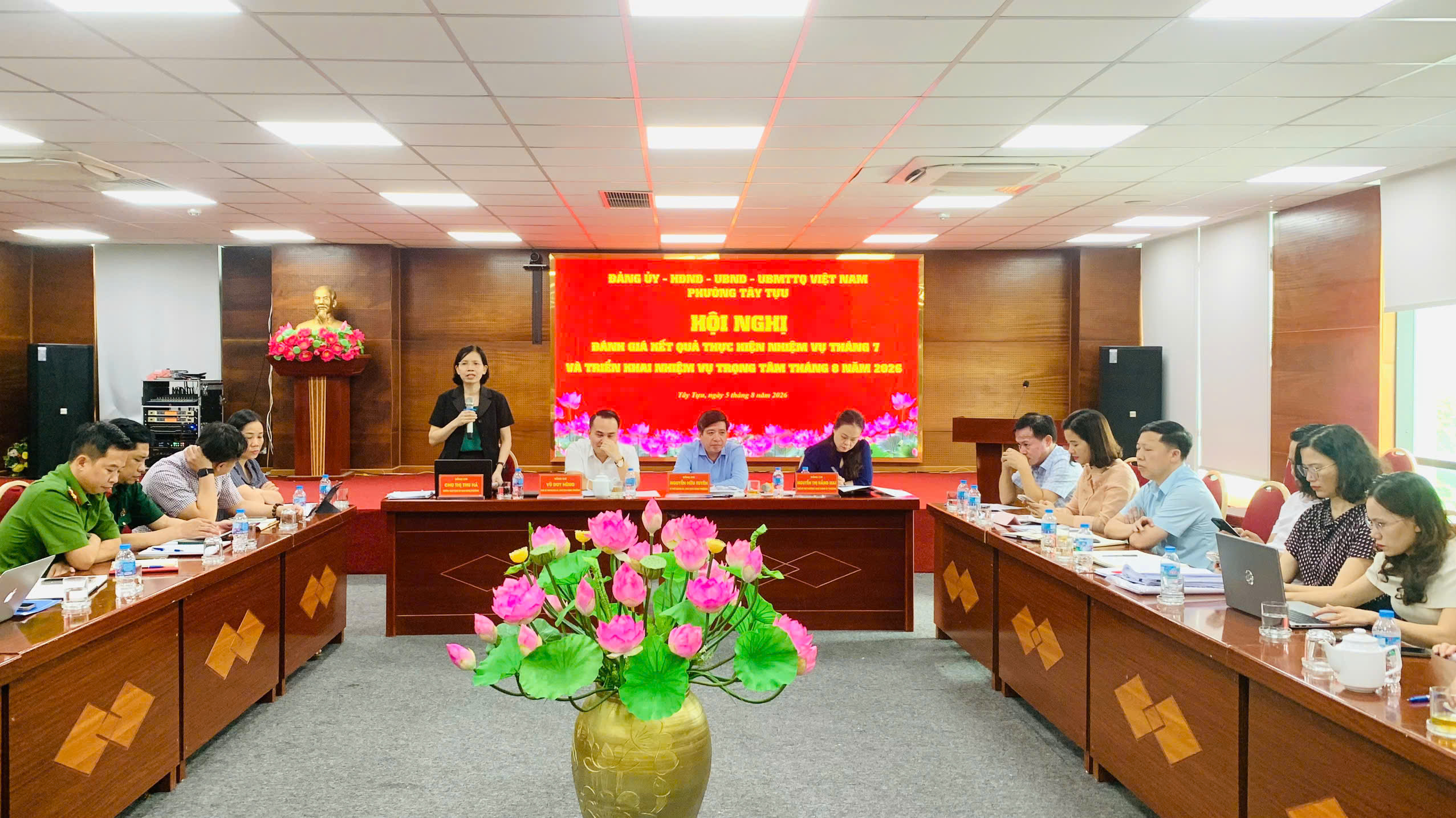 Phường Tây Tựu tập trung tháo gỡ điểm nghẽn, tăng tốc thực hiện các nhiệm vụ trọng tâm tháng 8