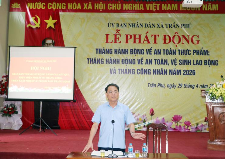 Xã Trần Phú siết chặt kỷ cương điều hành, tập trung xử lý các điểm nghẽn phát triển trong tháng 5
