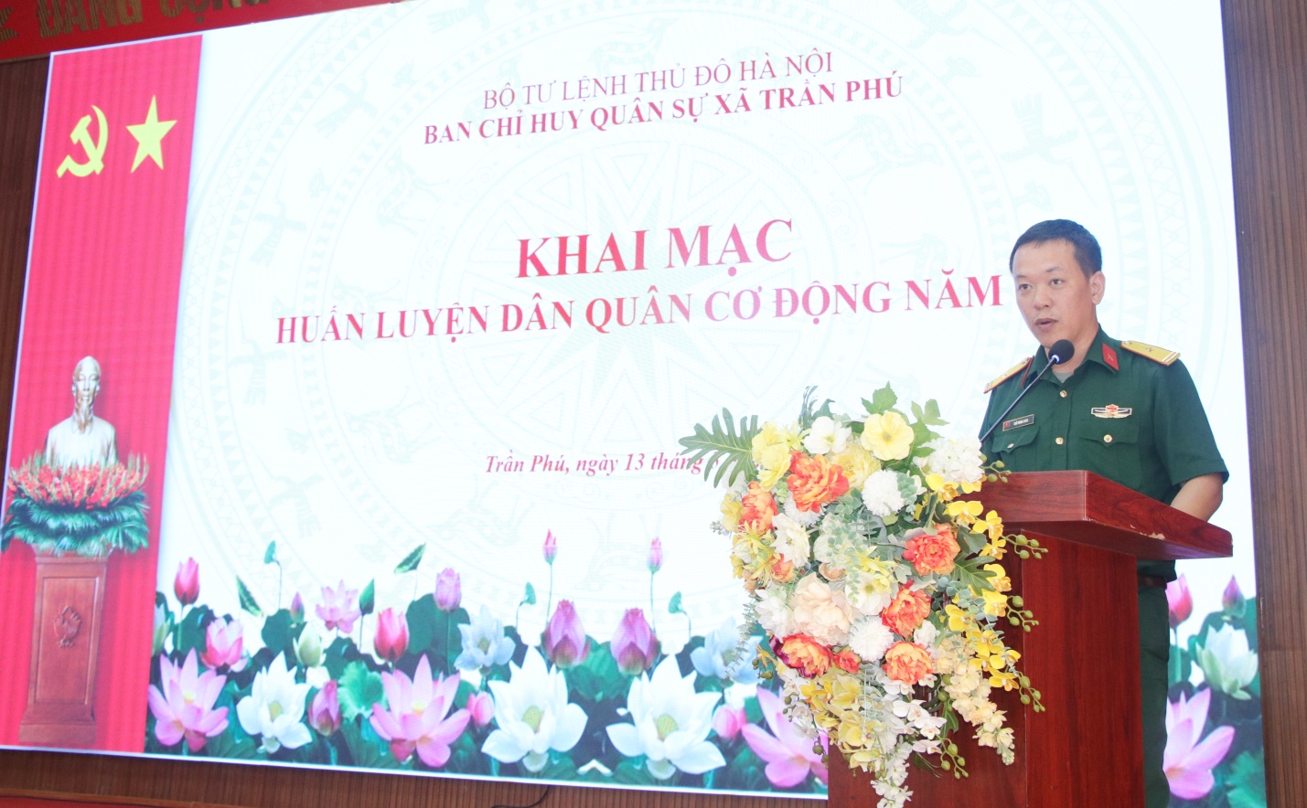 Xã Trần Phú nâng cao chất lượng huấn luyện dân quân cơ động, sẵn sàng đáp ứng yêu cầu nhiệm vụ trong tình hình mới
