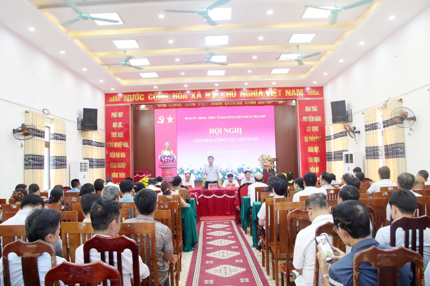 Xã Trần Phú tăng tốc thực hiện nhiệm vụ tháng 5, quyết tâm tạo chuyển biến đồng bộ trên các lĩnh vực trọng tâm