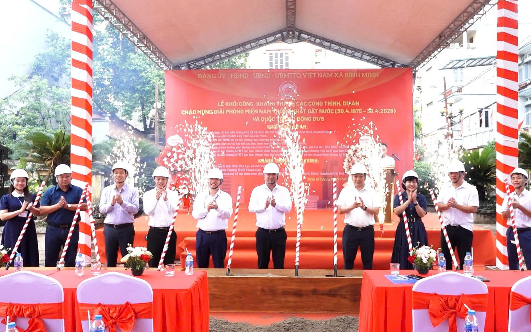 Xã Bình Minh đồng loạt khởi công, khánh thành nhiều công trình trọng điểm, tạo động lực phát triển hạ tầng