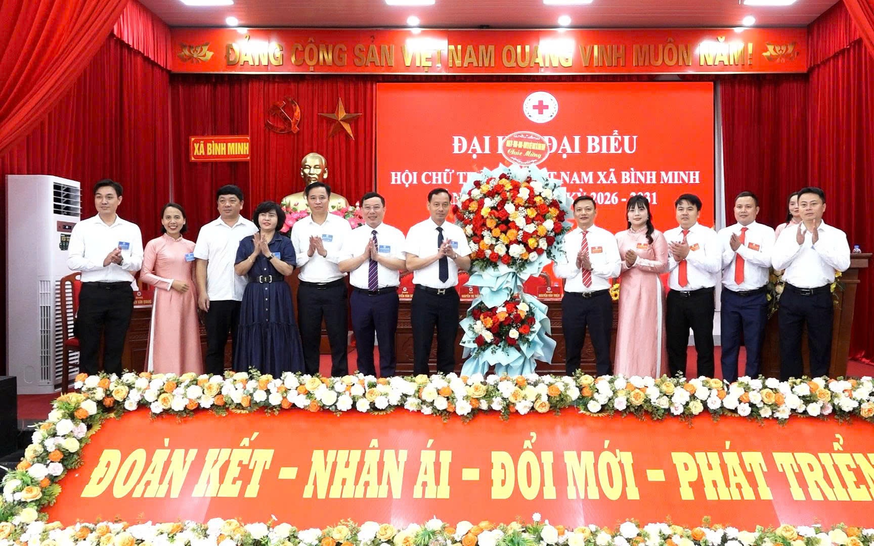 Xã Bình Minh kiện toàn tổ chức Hội Chữ thập đỏ, lan tỏa sức mạnh nhân đạo trong giai đoạn phát triển mới