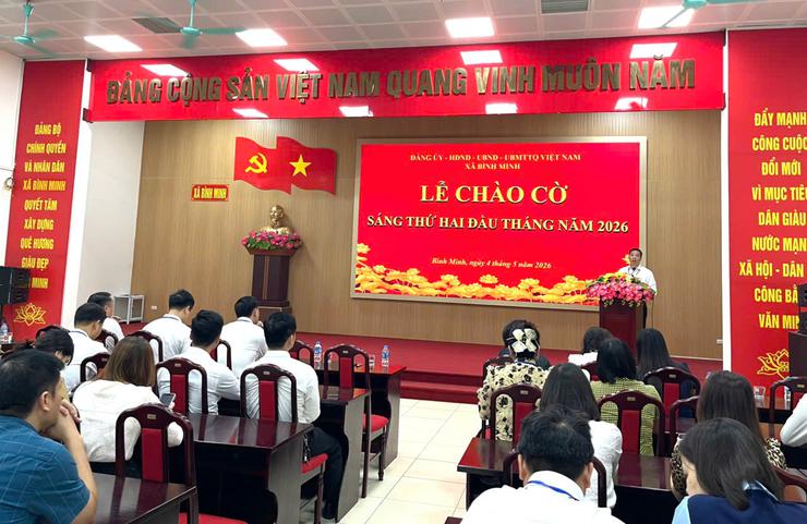 Xã Bình Minh siết chặt kỷ luật công vụ, tạo chuyển biến rõ nét trong thực hiện nhiệm vụ tháng 5