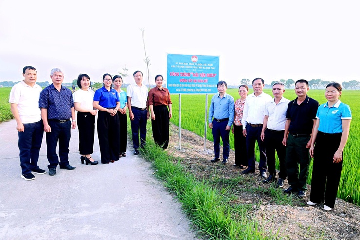 Xã Hòa Phú lan tỏa phong trào thi đua với 4 công trình dân vận chào mừng các sự kiện chính trị trọng đại