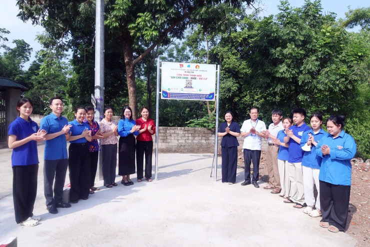Xã Hòa Phú khánh thành công trình thanh niên “Sân chơi xanh, khỏe, vui 4.0”, lan tỏa sức trẻ vì cộng đồng